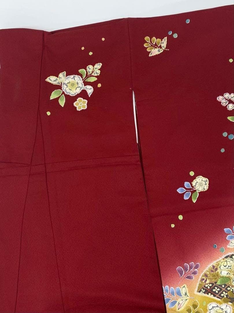 レディース 振袖 豪華 辻が花 金彩 絞り加工 紋意匠 身丈157cm MO3081