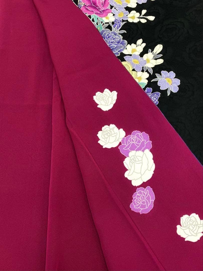 振袖 豪華 刺繍 金彩 薔薇 ふくれ織紋意匠 身丈169cm MO2741 - メルカリ