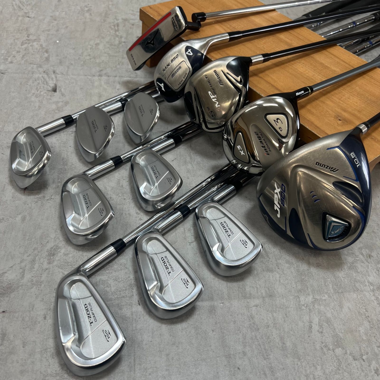 MIZUNO ミズノ メンズゴルフ クラブセット 13本 右利き用 キャディ