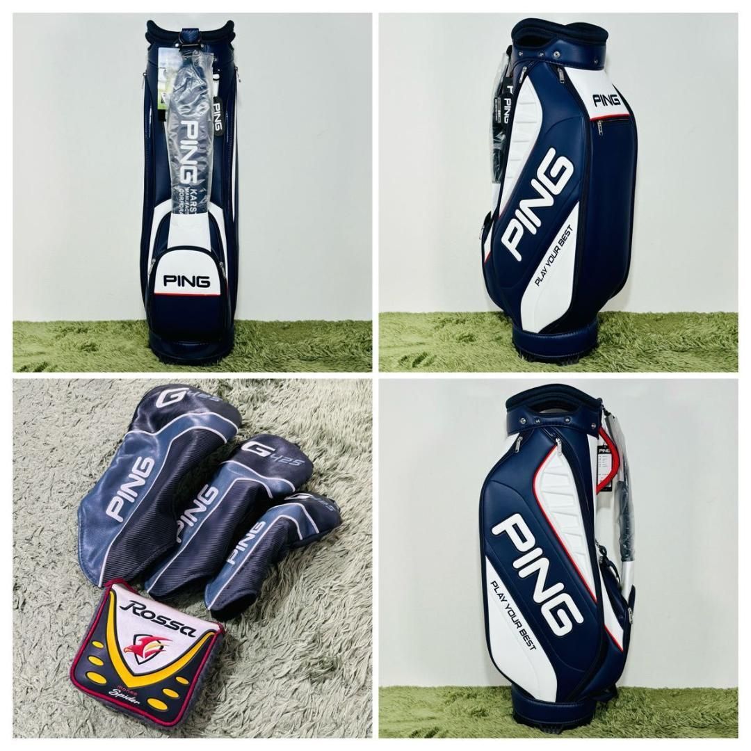 PING G425 レフティークラブ12本フルセット　バック付 中古】ピン オールG425 フルセット 新品キャディバッグ付き 12本セット