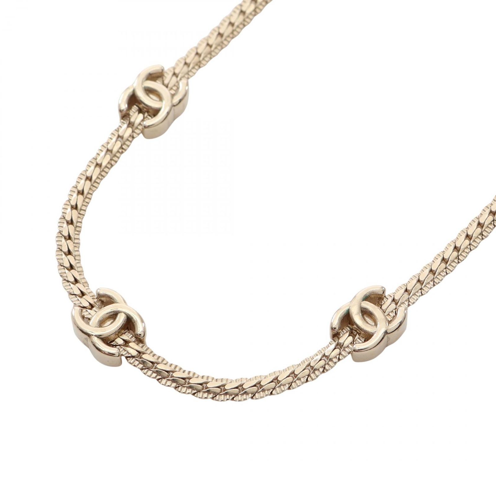 シャネル CHANEL ネックレス 7連ココマーク GP（ゴールドメッキ） ネックレス レディース Used A