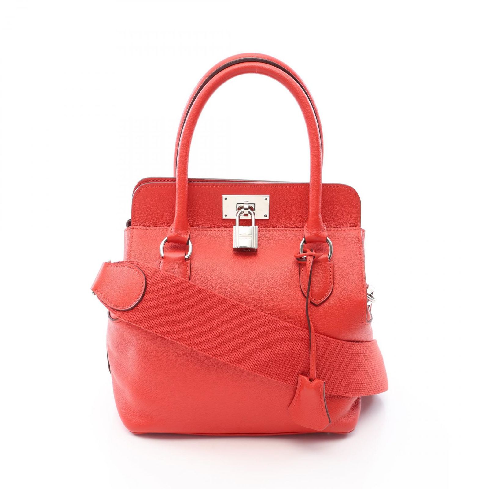 エルメス HERMES ハンドバッグ ツールボックス20 ルージュピヴォワンヌ 2WAY ルージュピヴォワンヌ レザー ツールボックス20 ルージュピヴォワンヌ レディース