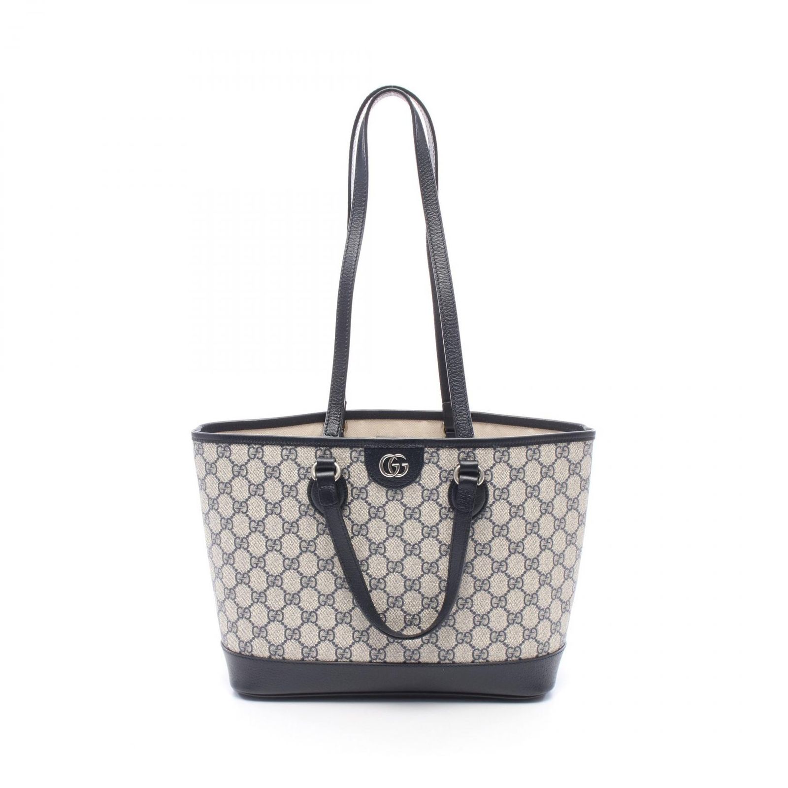 グッチ GUCCI トートバッグ オフィディア スモールトート GGスプリーム 765043 ネイビー PVCコーティングキャンバス レザー オフィディア ミディアム 2wayトートバッグ