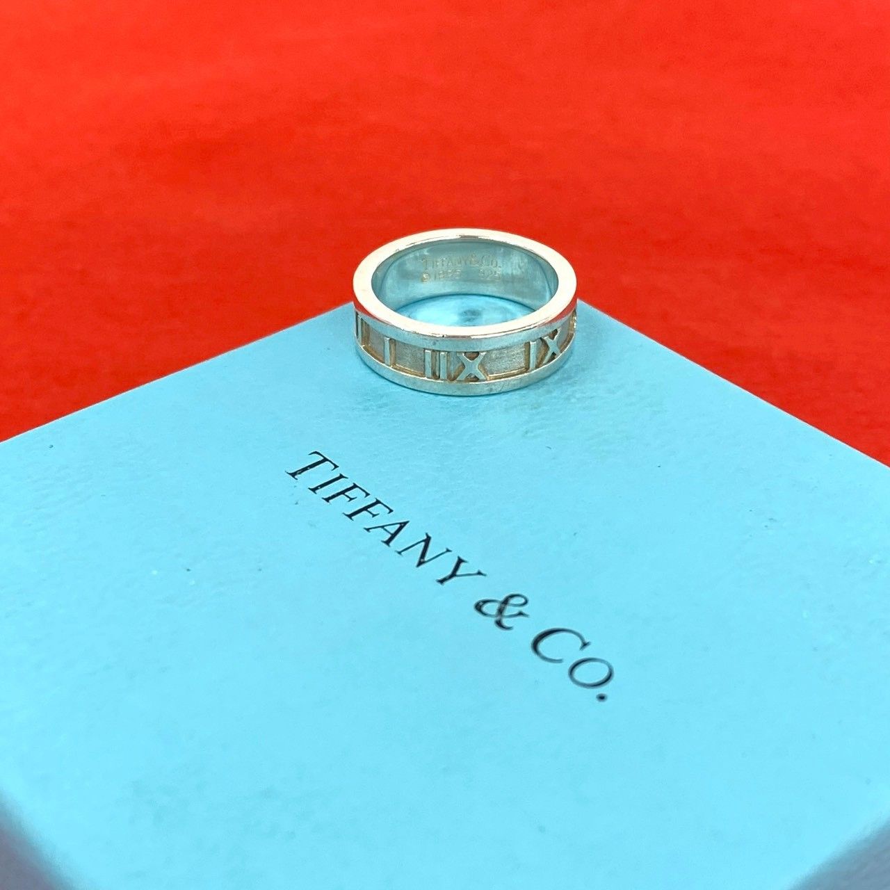 極 美品 TIFFANY&Co. ティファニー ヴィンテージ アトラス リング 