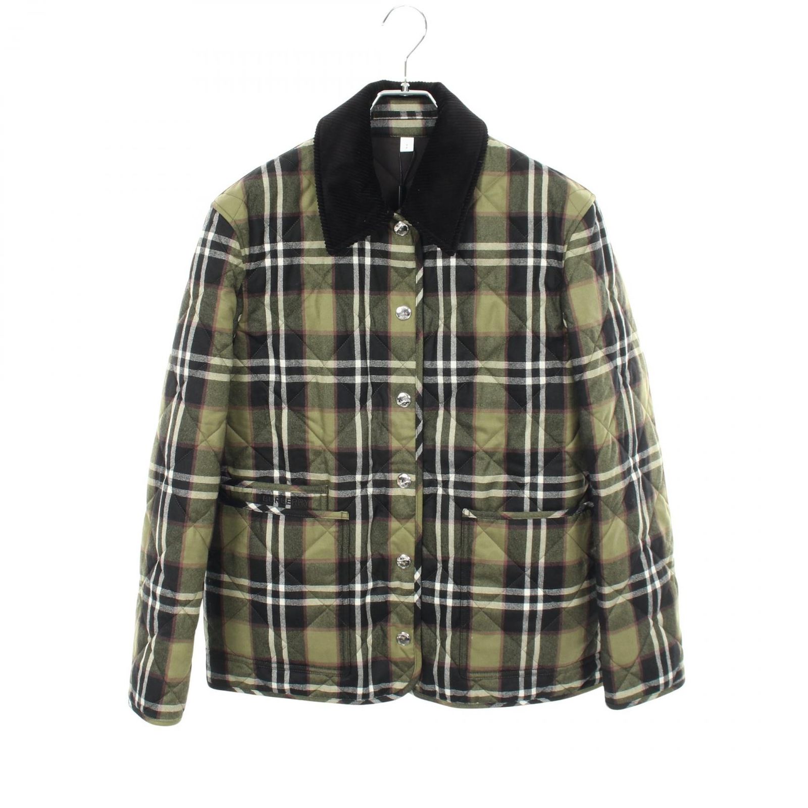 バーバリー BURBERRY チェック 襟コーデュロイ切替 8055437 ウール ブルゾン レディース 未使用