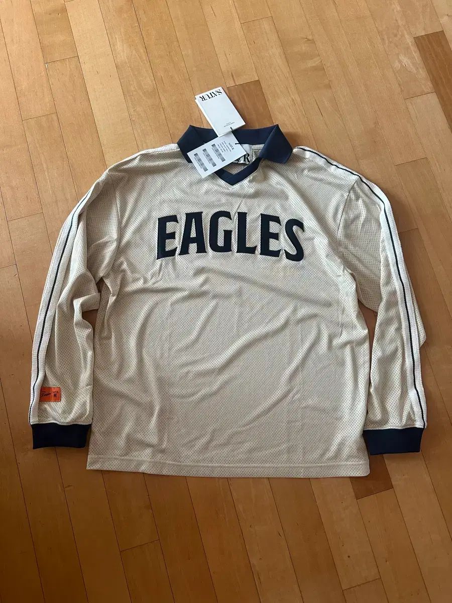新品 ハンファ・イーグルス セター ローザン オーバーサイズ メッシュ ジャージ クリーム ロングスリーブ M