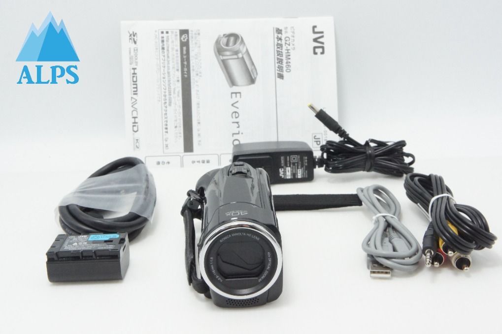 美品 JVC ケンウッド Everio GZ-HM460 デジタルビデオカメラ ブラック 260616a