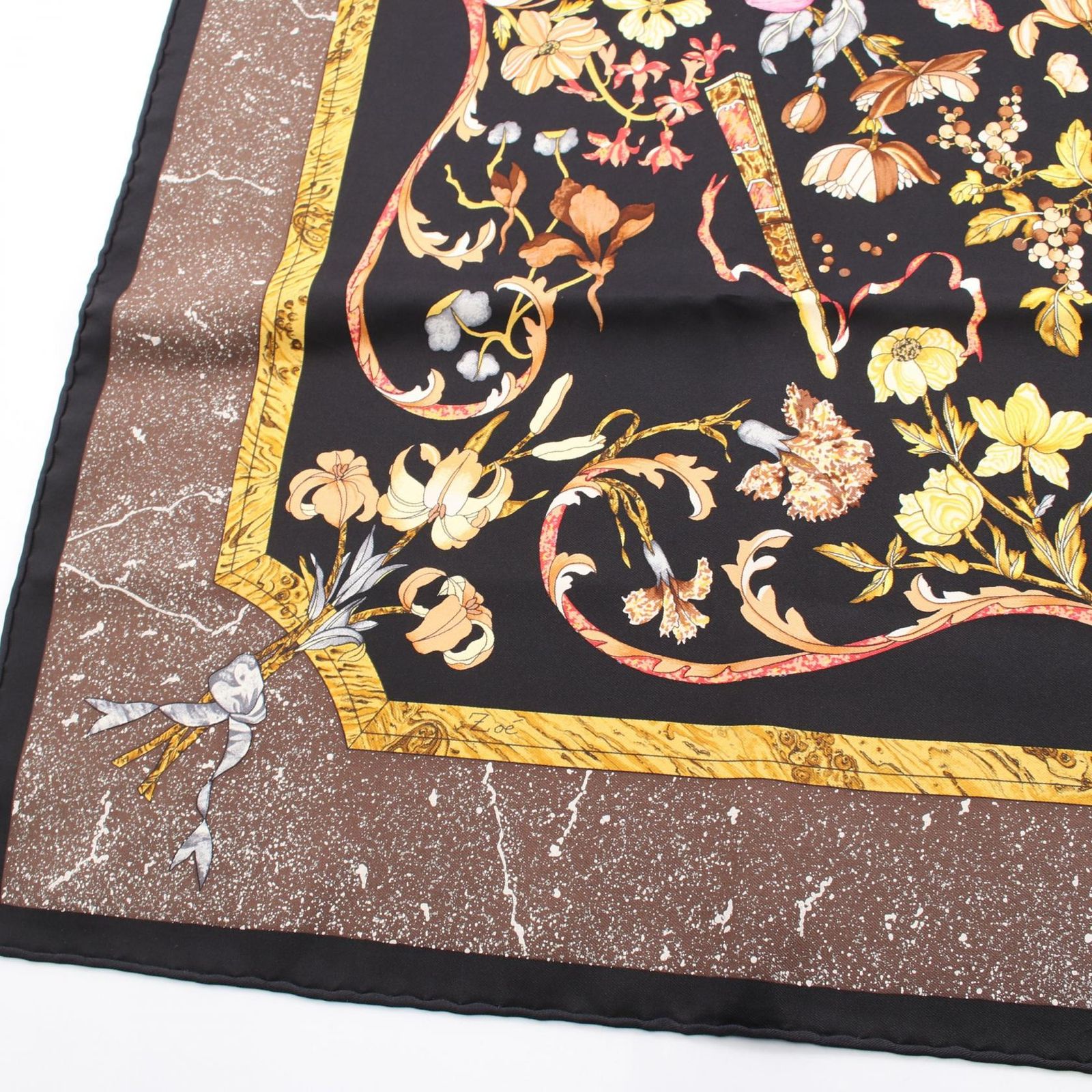エルメス HERMES スカーフ カレ90 PIERRES d'Orient et d'OCCIDENT
