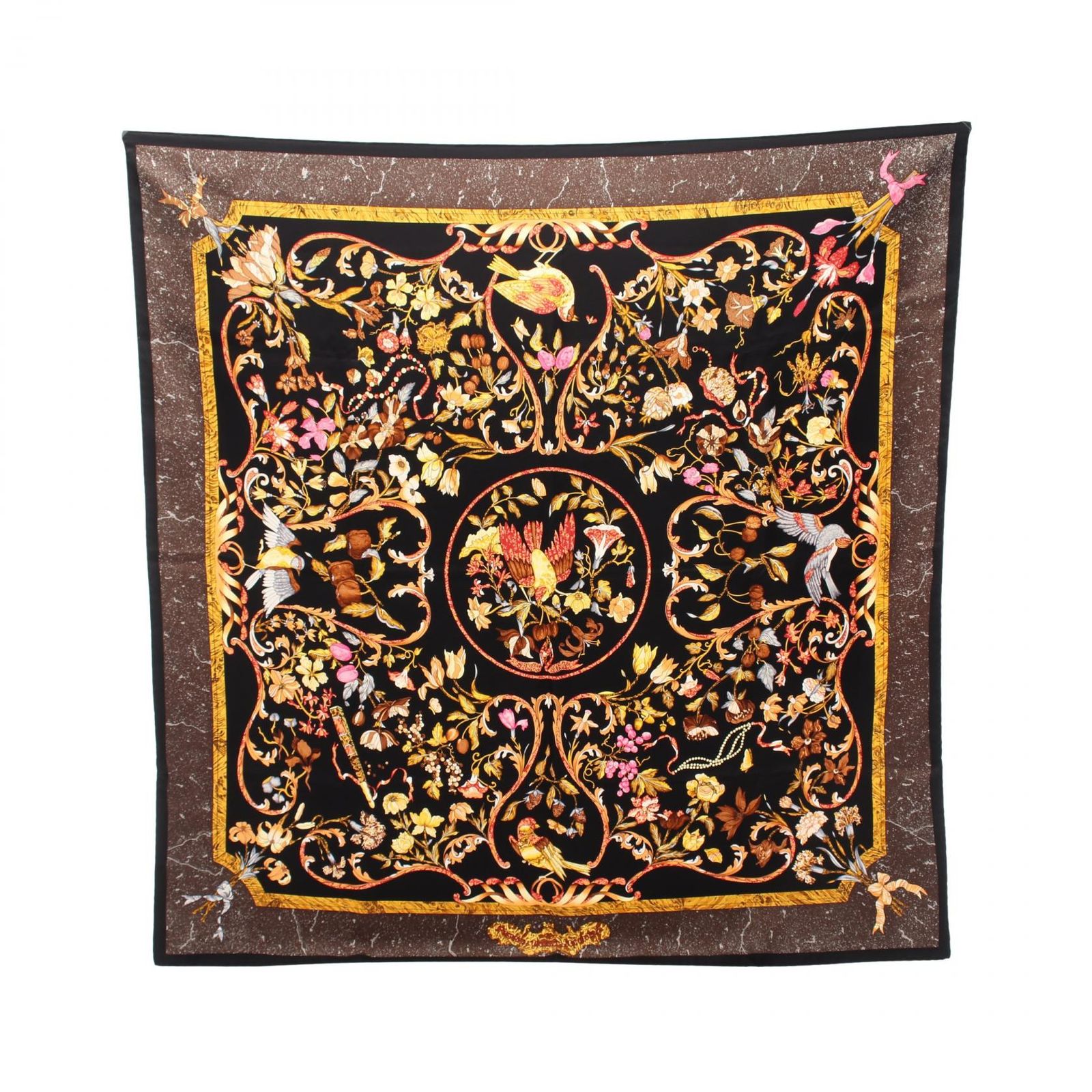 エルメス HERMES スカーフ カレ90 PIERRES d'Orient et d'OCCIDENT