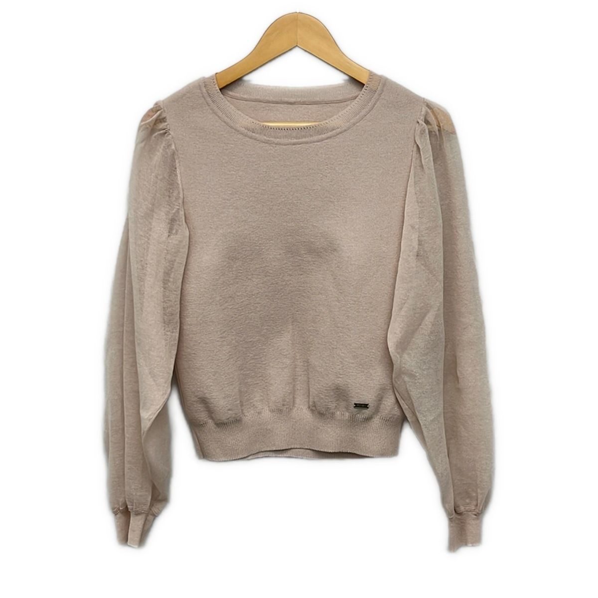 FOXEY(フォクシー) 長袖セーター サイズ42 L レディース美品 - 45452 ライトピンク シルク混