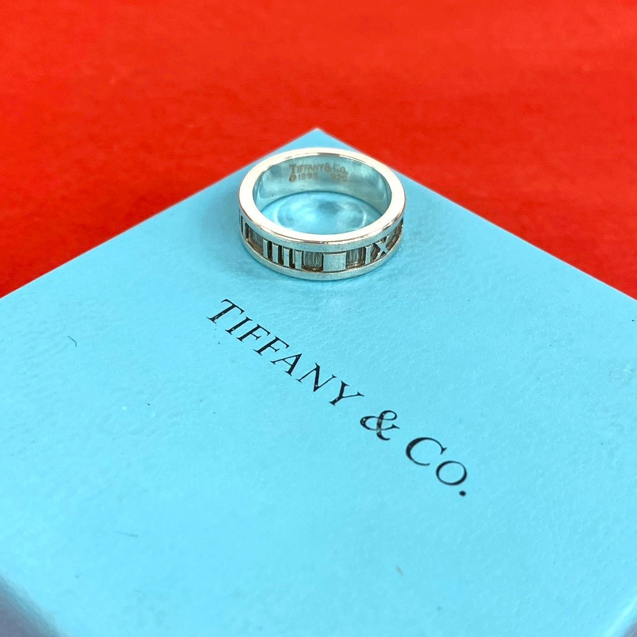 極 美品 TIFFANY&Co. ティファニー ヴィンテージ アトラス リング 