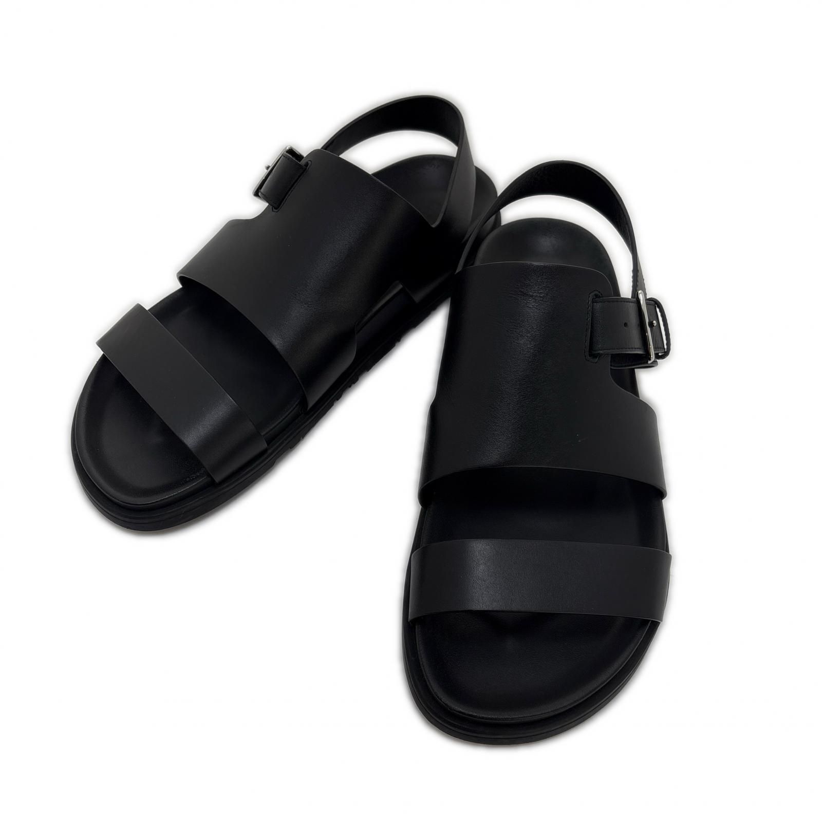 HERMES エルメス 衣類・靴 サンダル FR211848ZN サンダル レザー ブラック メンズ44 2148104131003 200 【中古】