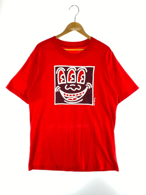 【中古品】 KEITH HARING キース ヘリング 80-90S THREE EYES TEE 80-90年代 スリーアイズ Tシャツ トップス 【146-260619-jt-12-min】