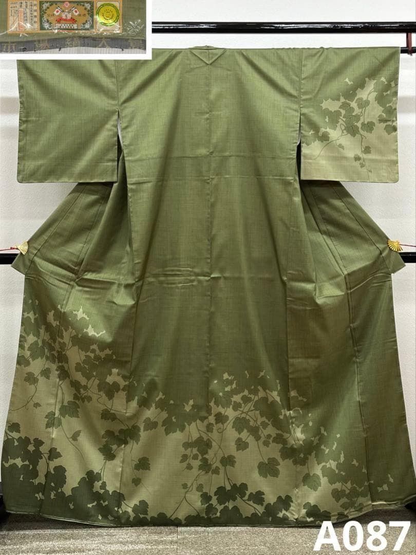 本場大島紬 染大島 縞大島 さが美扱い 正絹 旗印 躾糸付き A087 - メルカリ
