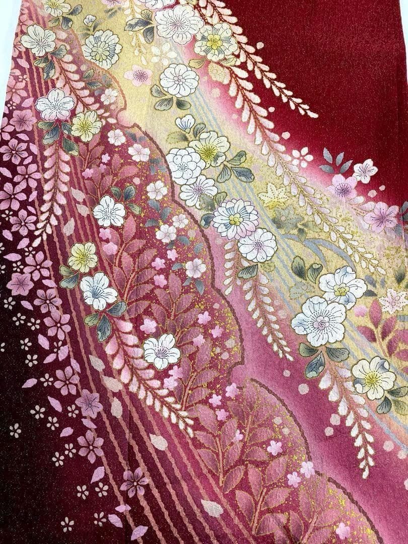 レディース 振袖 豪華 辻ヶ花 絞り 金通し 身丈164cm MO2952
