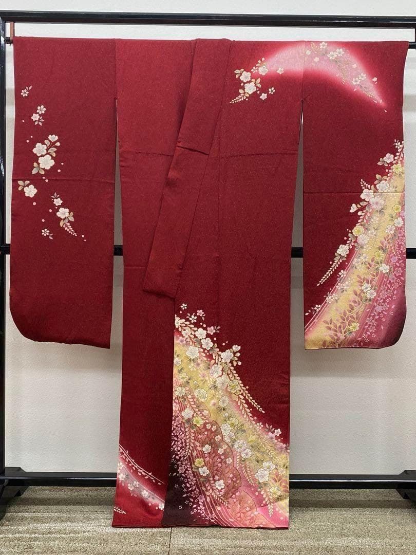 レディース 振袖 豪華 辻ヶ花 絞り 金通し 身丈164cm MO2952