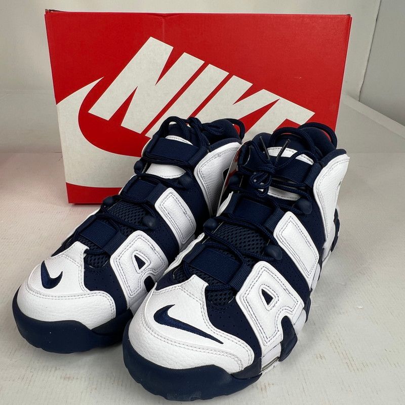 【中古美品】 NIKE ナイキ FQ8182-100 AIR MORE UPTEMPO 96 OLYMPIC エア モア アップテンポ 96 オリンピックスニーカー 靴 【160-260619-mh-07-fuzh】