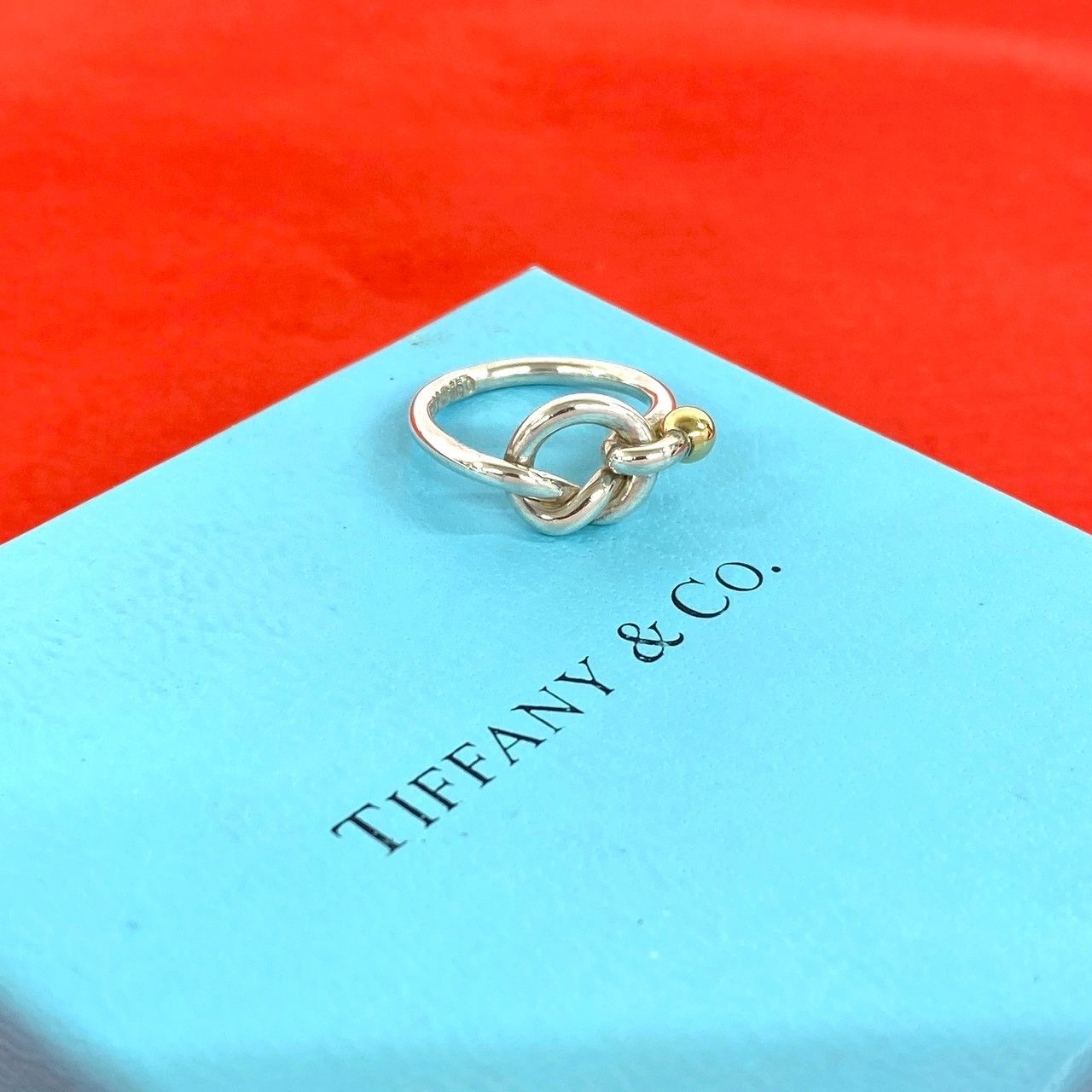 Tiffany & Co. K18 　８号　ラブノット 極 美品 TIFFANY&Co. ティファニー ヴィンテージ ラブノット リング