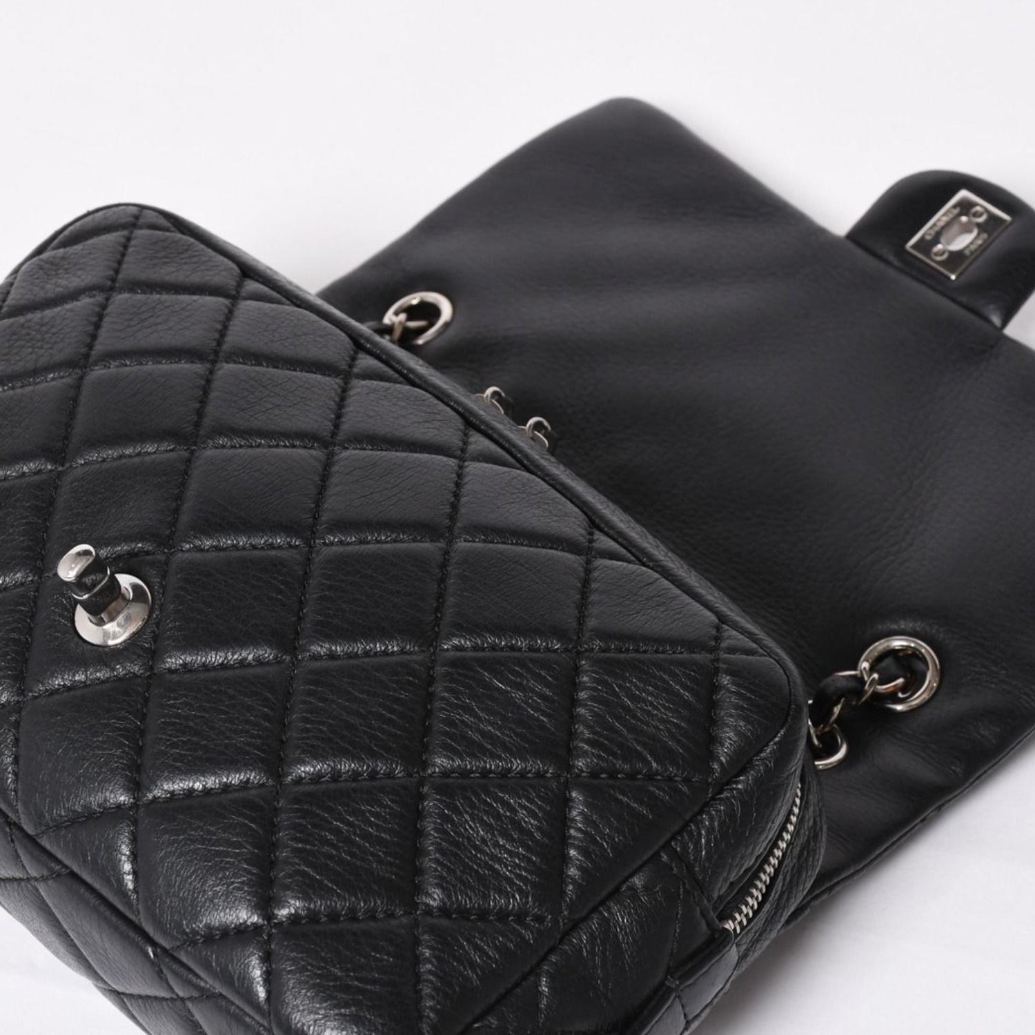 極美品 CHANEL シャネル Sフラップ Wチェーンショルダーバッグ 21番台