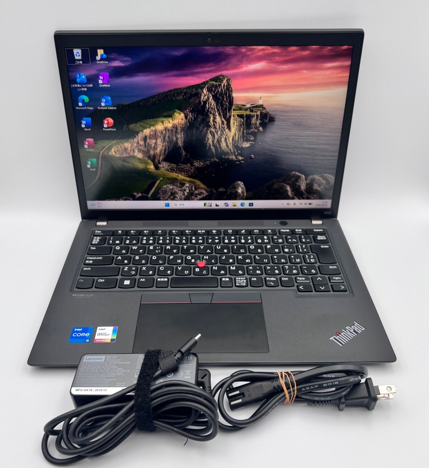 B302// LENOVO ThinkPad X13 Gen3 i5-1235U 12世代 16G / 256GB / Windows 11 Pro / Office 2024 付き 32,500円