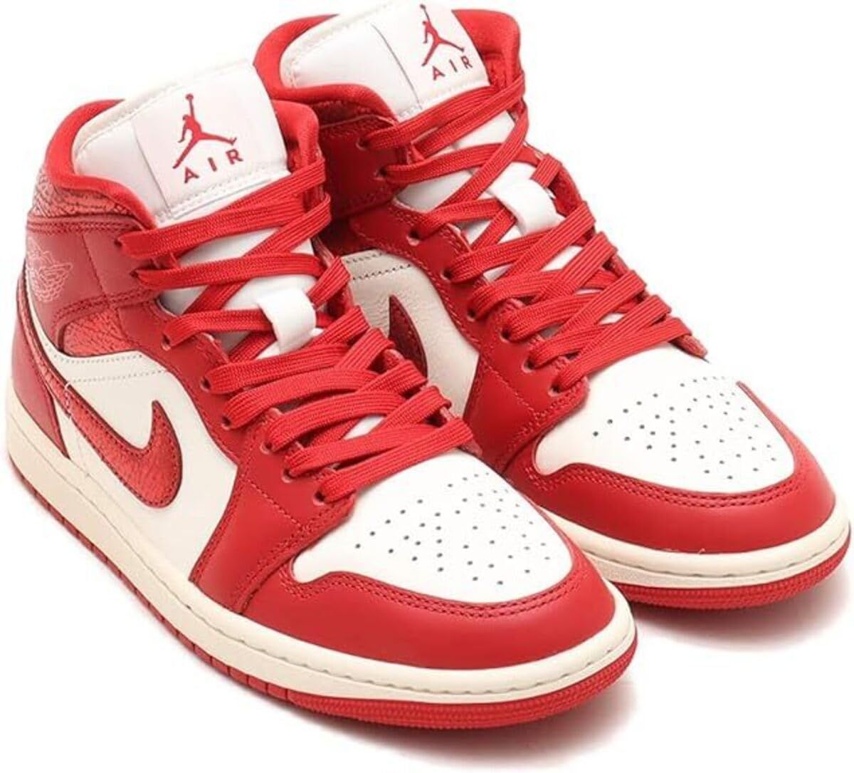 [ナイキ] エア ジョーダン 1 ミッド SE AIR JORDAN 1 MID SE セイル/レッド HJ9337-106 27.0cm [27.0 cm]