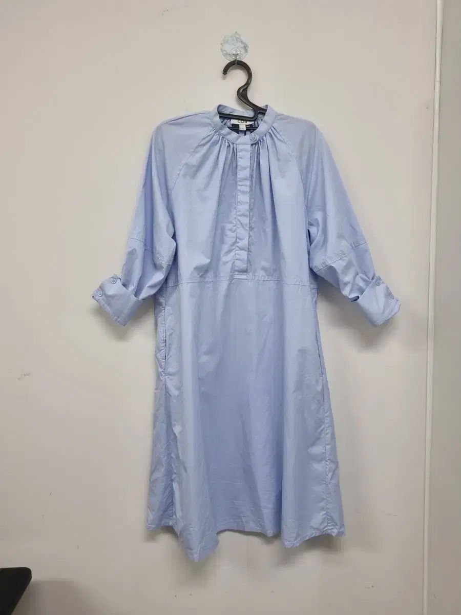 COS コス スカイブルー シャツ ワンピース EUR 34