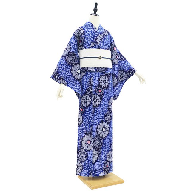 中古】 有松 浴衣 本場有松鳴海絞り 夏物 リサイクル ゆかた 絞り 木綿