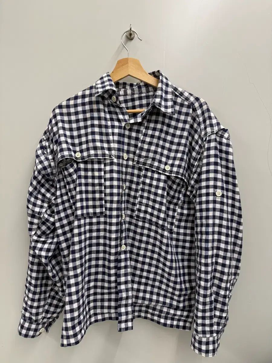 ケネスフィールド リネン シャツ L ポップ 出品