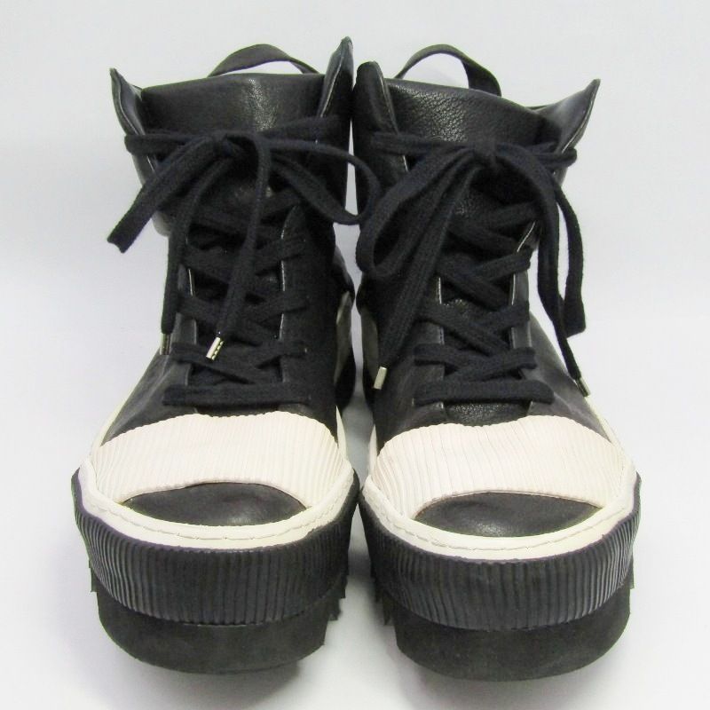 Boris bidjan saberi ボリスビジャンサベリ 42 LEATHER SNEAKER HI 