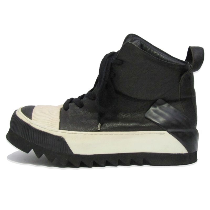 Boris bidjan saberi ボリスビジャンサベリ 42 LEATHER SNEAKER HI