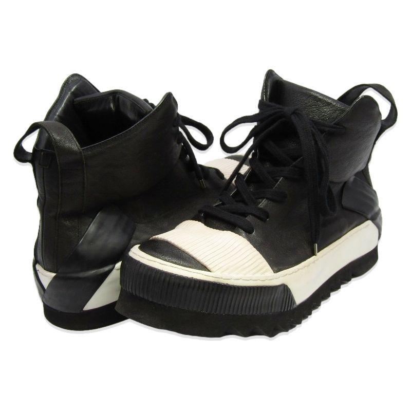 Boris bidjan saberi ボリスビジャンサベリ 42 LEATHER SNEAKER HI 