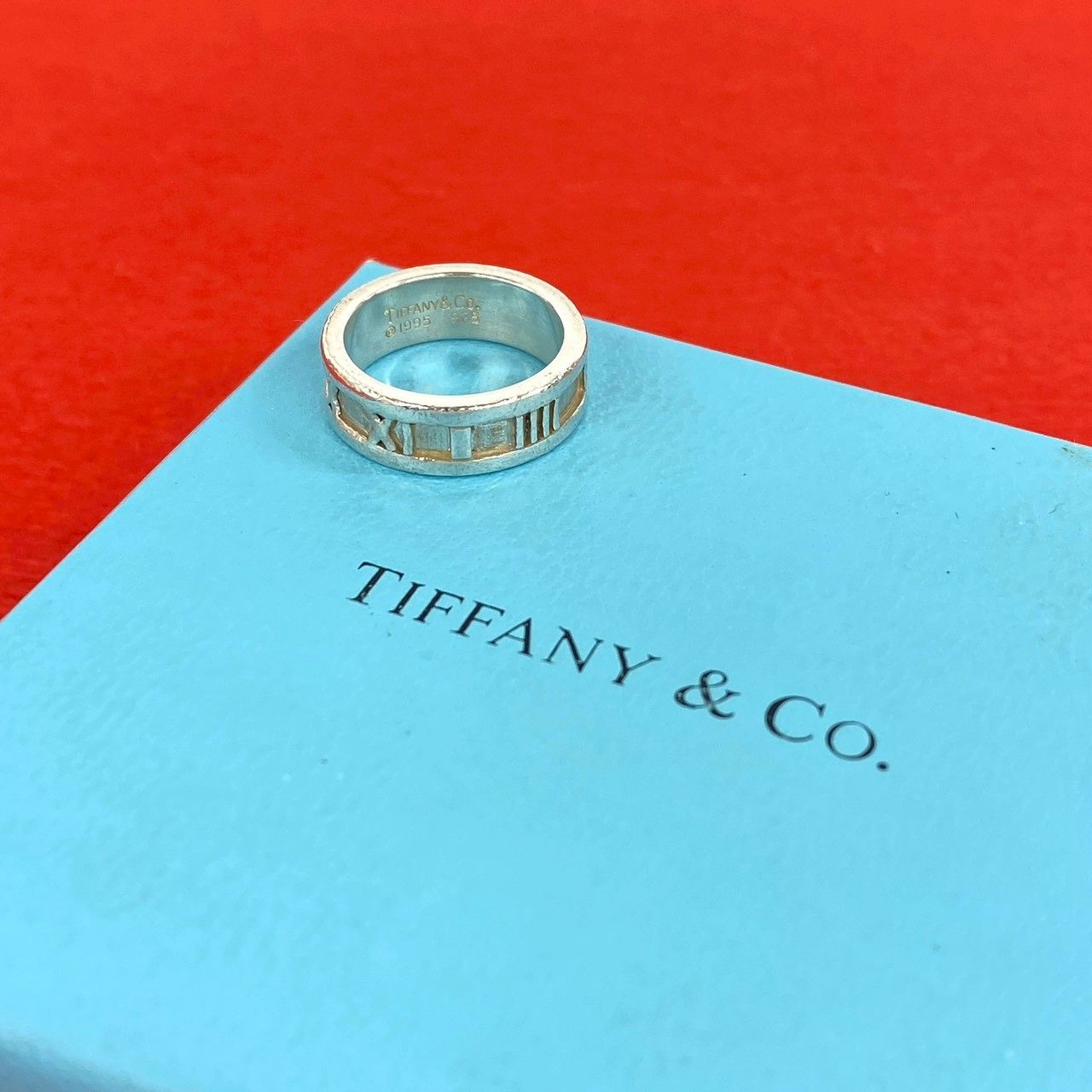 極 美品 TIFFANY&Co. ティファニー ヴィンテージ アトラス リング