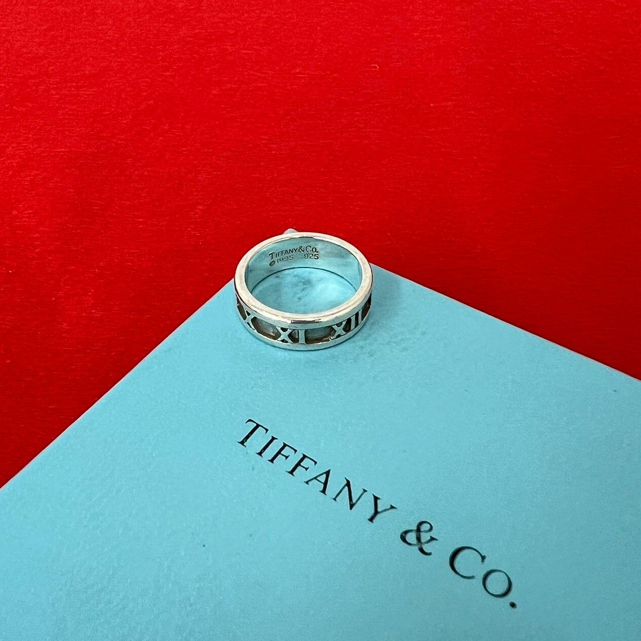 極 美品 TIFFANY&Co. ティファニー ヴィンテージ アトラス リング 
