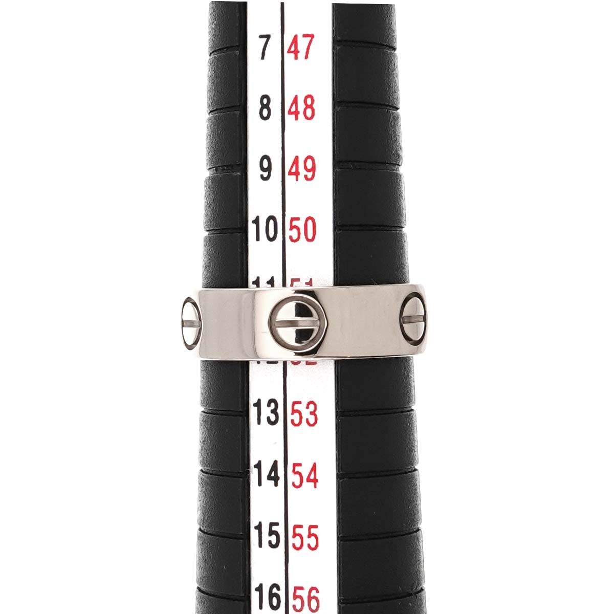 カルティエ Cartier ラブ #52 リング K18 WG ホワイトゴールド 750