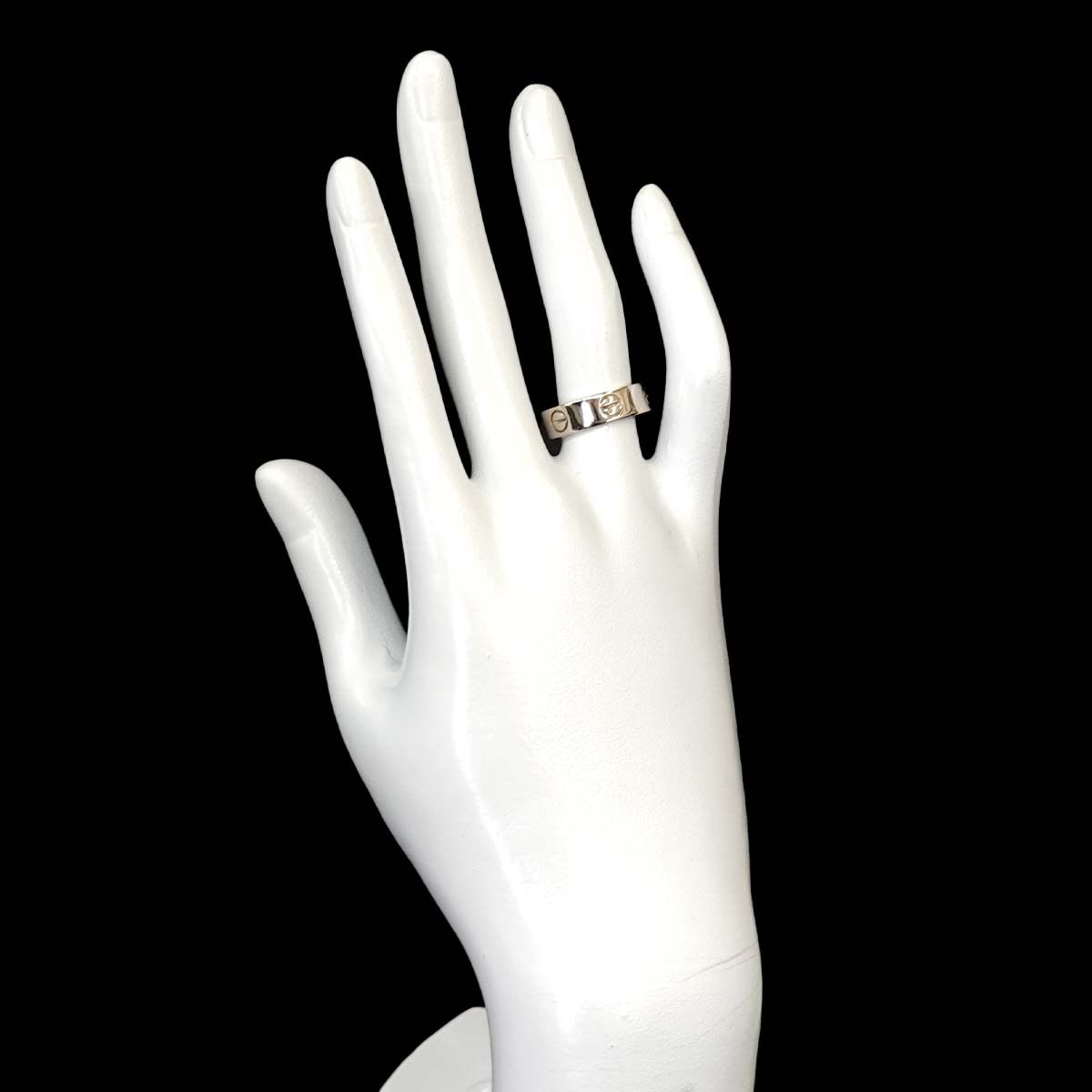 カルティエ Cartier ラブ #52 リング K18 WG ホワイトゴールド 750