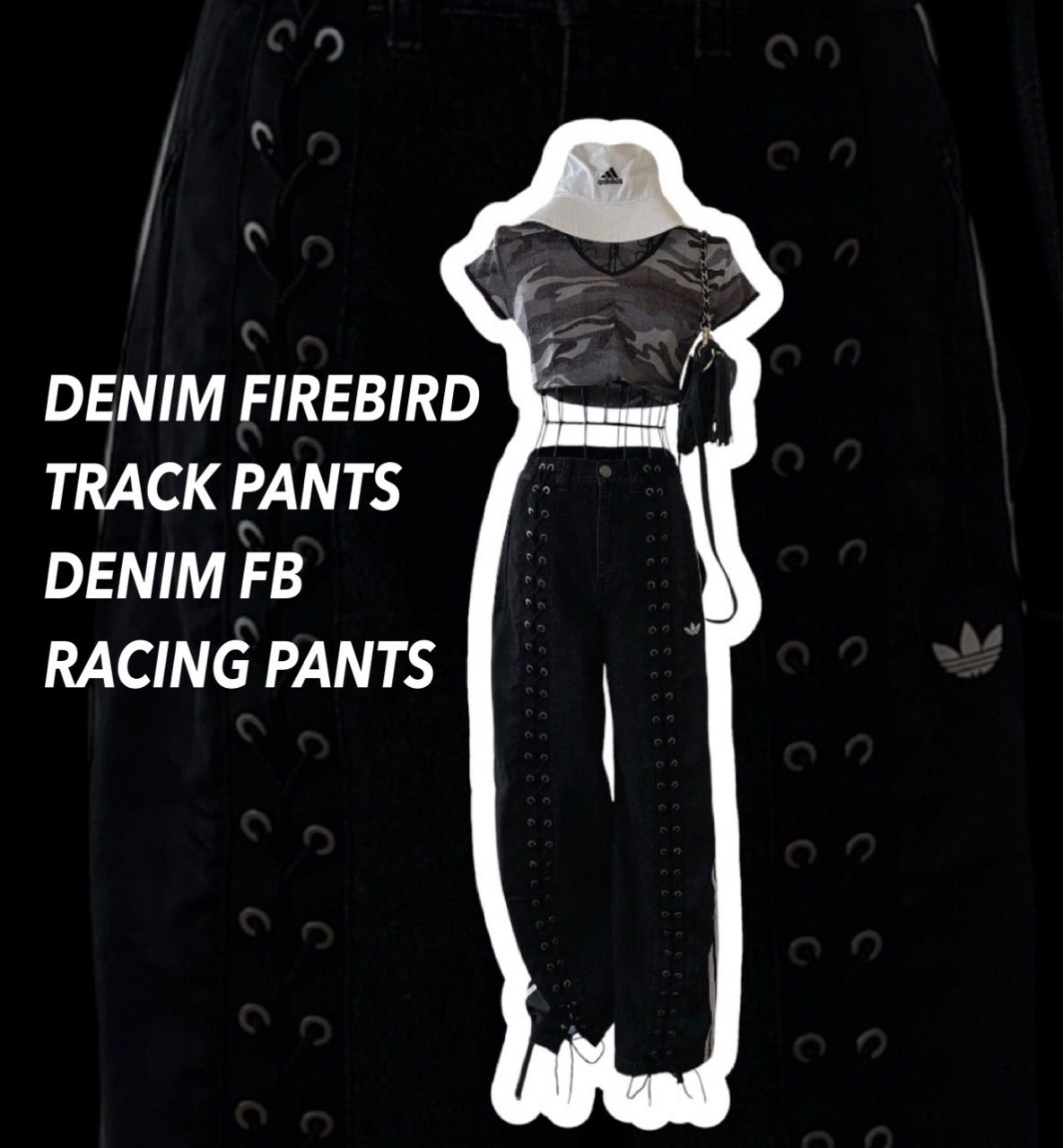 adidas ファイヤーバード レーシング パンツ DENIM FIREBIRD TRACK RACING PANTS