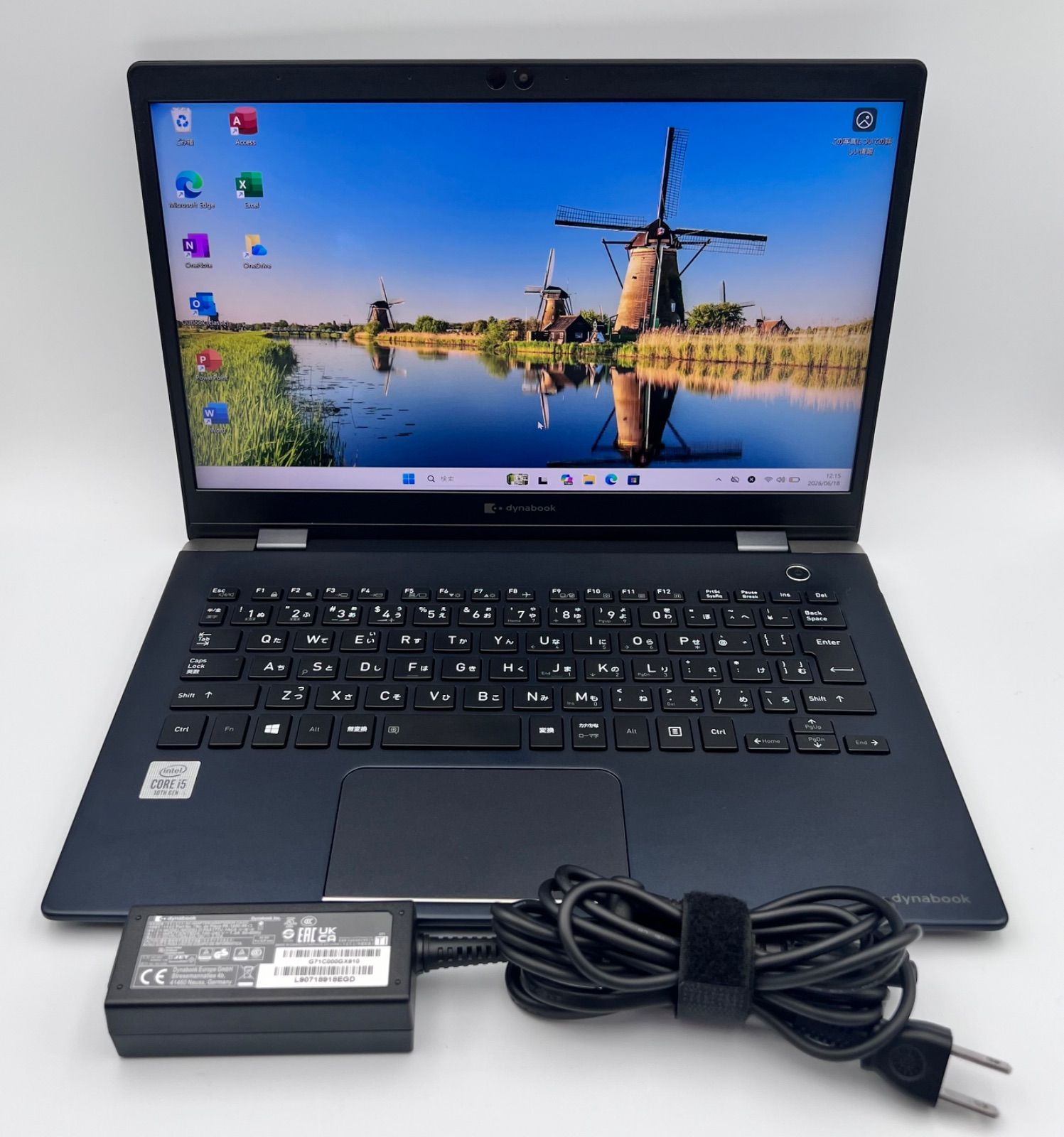 B305// Dynabook G83/FR i5-101210U 10世代 8Gb / 256GB / Windows 11 Pro / Office 2024 付き