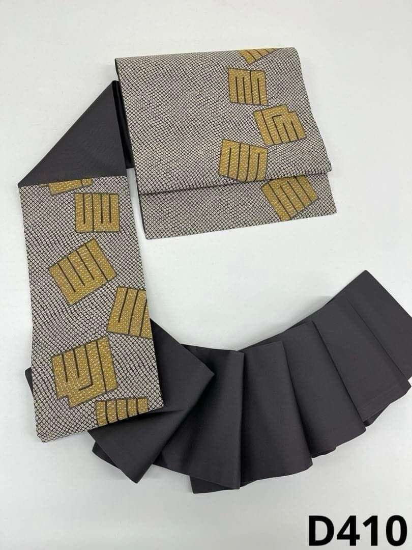 今井織物 九寸名古屋帯 源氏香 未使用品 正絹 D410
