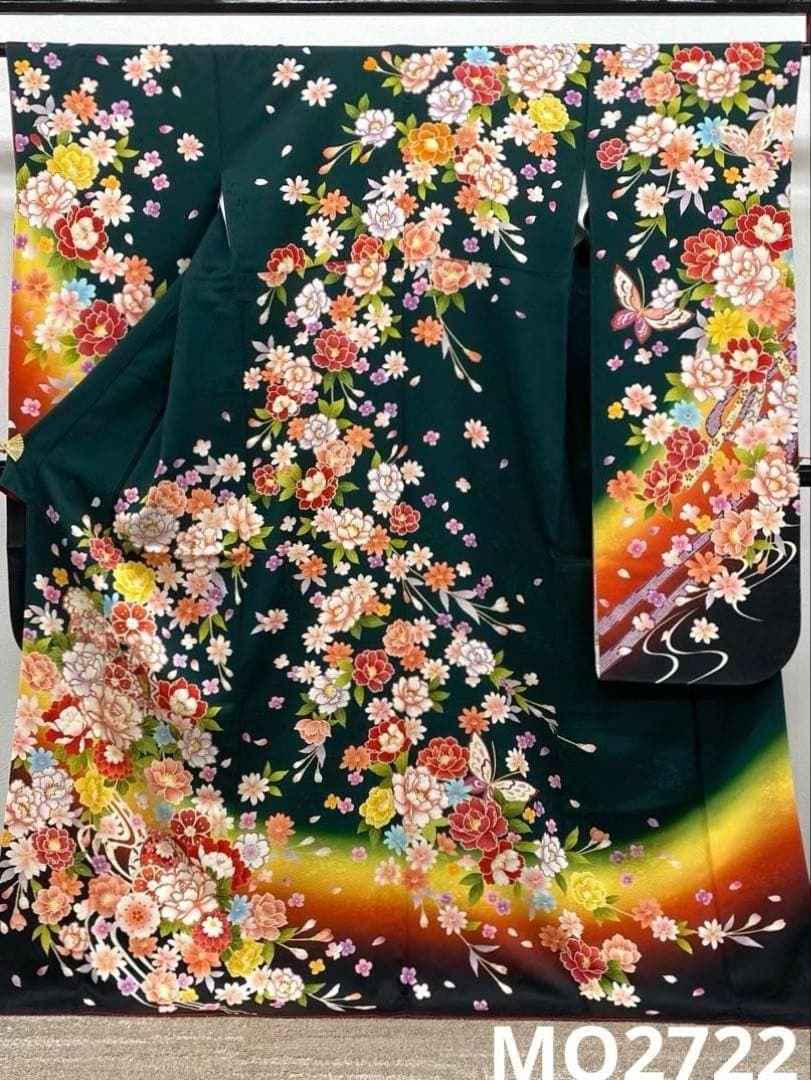 振袖 豪華 金駒 紋意匠 身丈168cm パールトーン加工済 MO2722