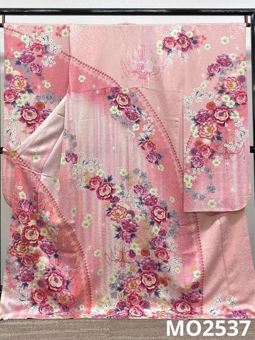 振袖 豪華 銀通し 刺繍 金彩 ストーン 紋意匠 身丈168cm MO2537