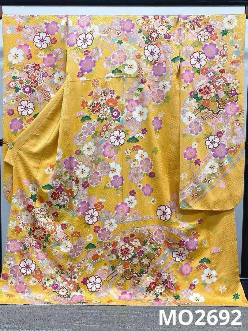 振袖 豪華 金駒 金彩 紋意匠 身丈172cm 撥水加工済 MO2692