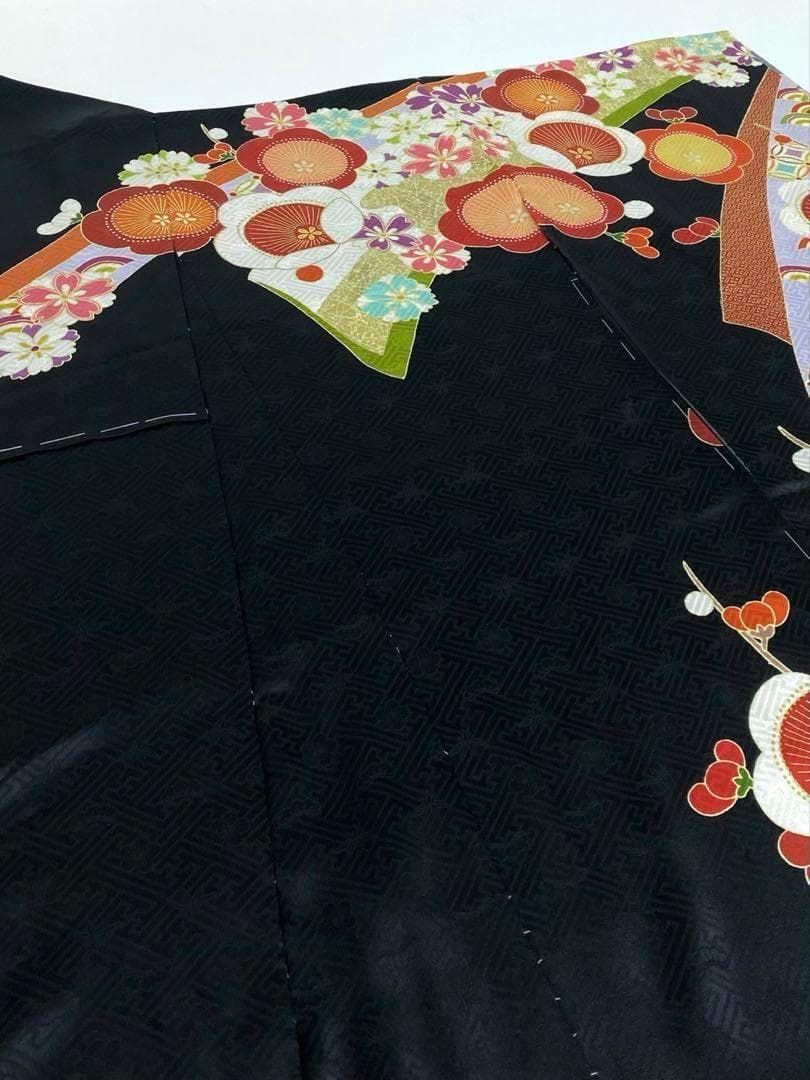振袖 仮絵羽 ROLA 刺繍 金駒 金彩 正絹 未仕立て品 八掛付 MOK672 