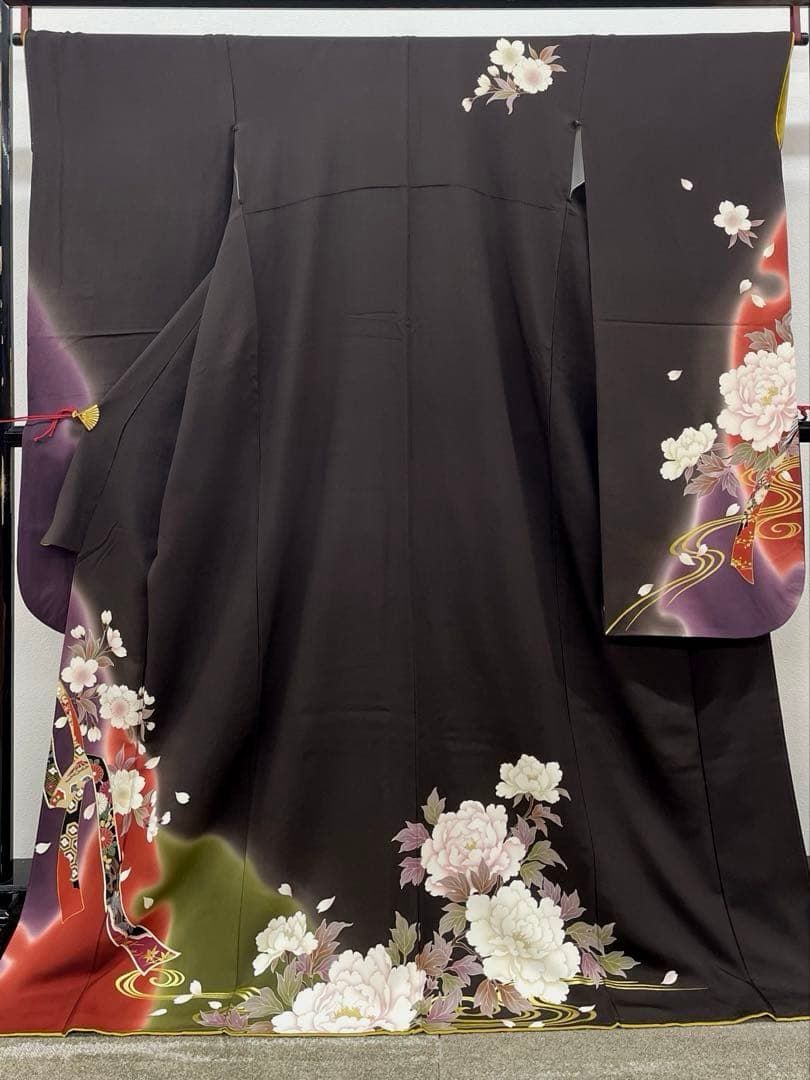振袖 金彩 四季の花々 牡丹 桜 熨斗 身丈172cm MO3787