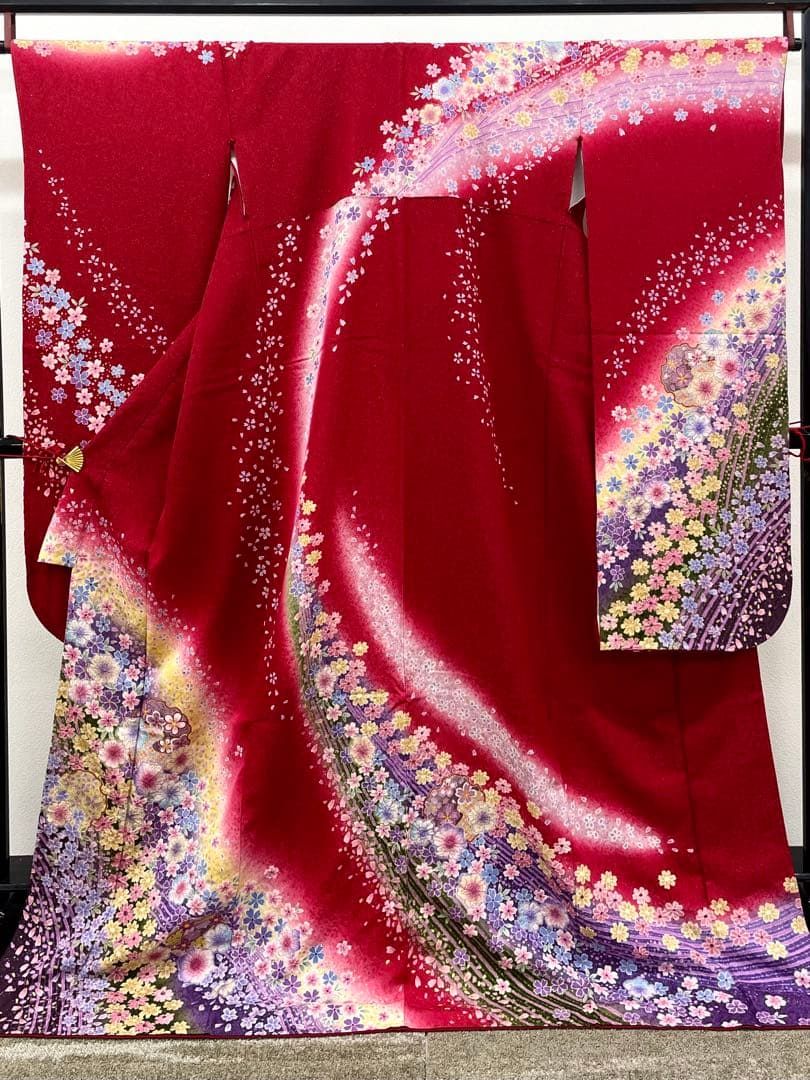 振袖 金通し 金彩 辻ヶ花 絞り 身丈174cm MO3786