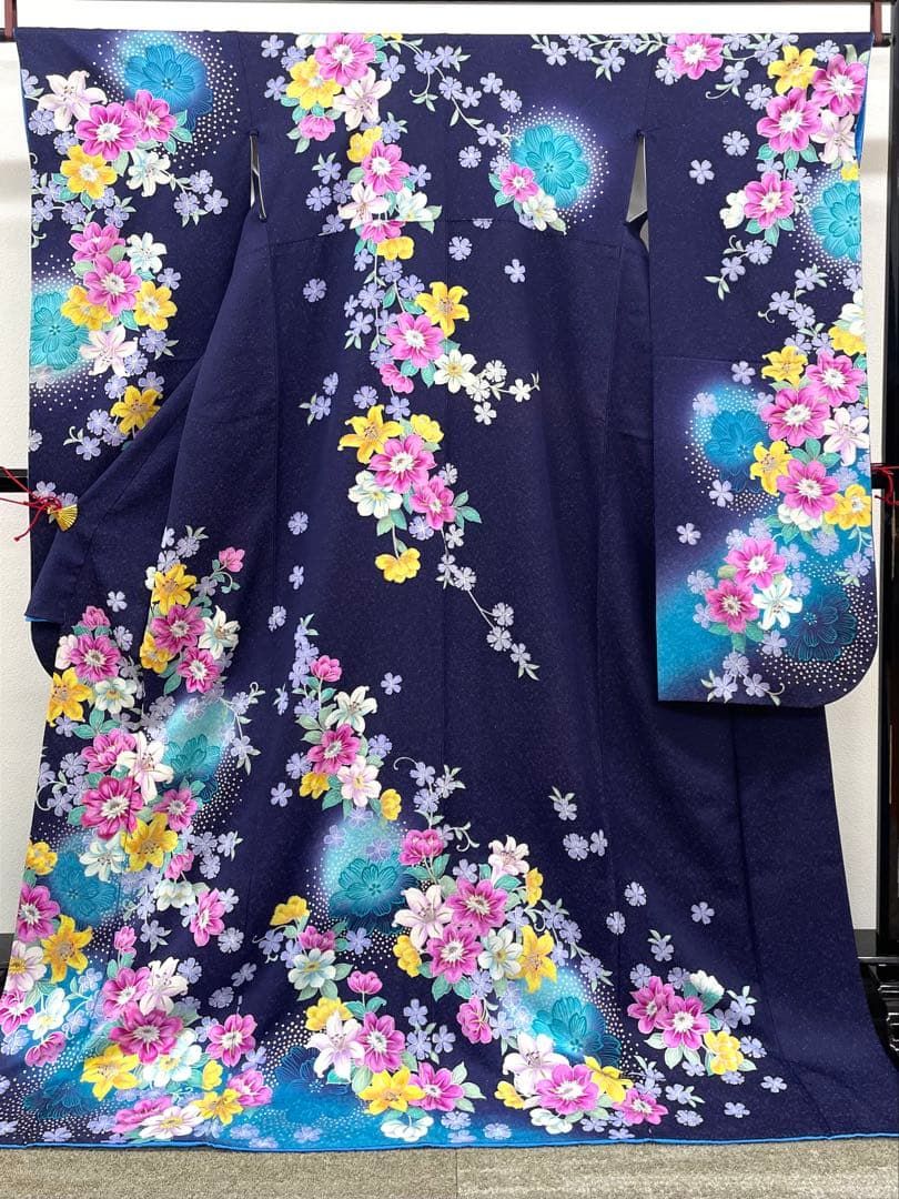 振袖 刺繍 金彩 銀彩 銀通し 身丈178cm トールサイズ MO3781