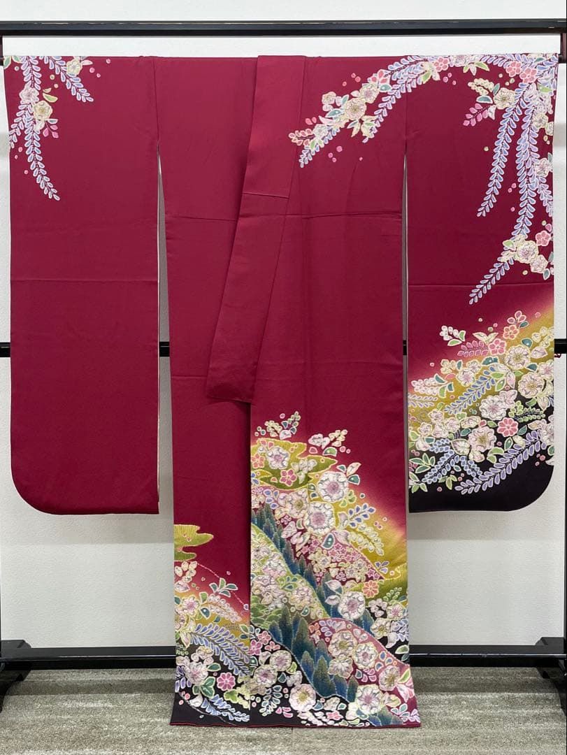 振袖 金彩 辻ヶ花 絞り 身丈163cm 撥水加工済 MO3772