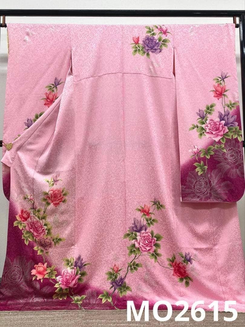 振袖 豪華 銀彩 紋意匠 薔薇 身丈174cm MO2615