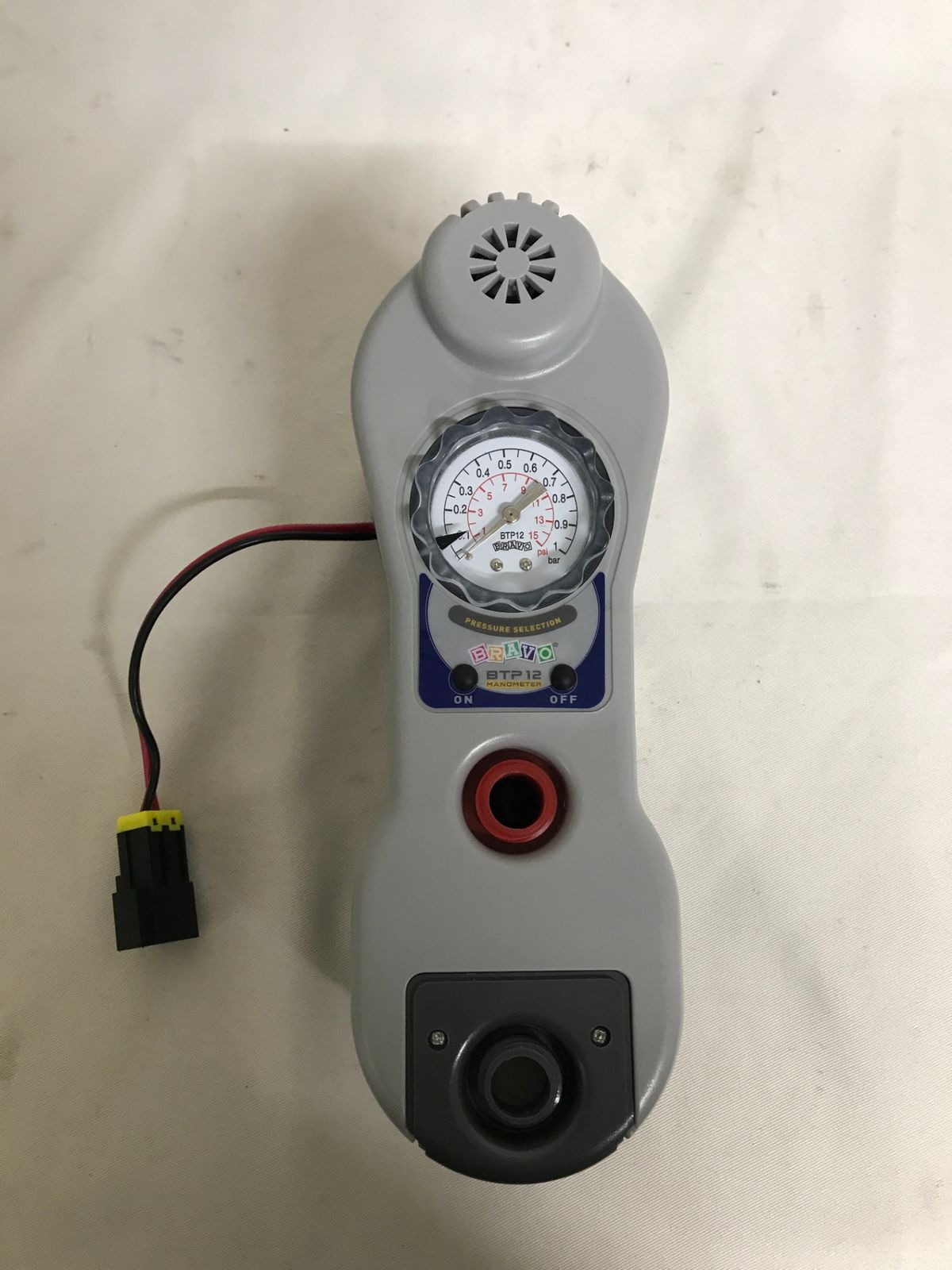 北見市発】BRAVO MONOMETER BTP12 グレー 空気入れ ゴムボート 電気 
