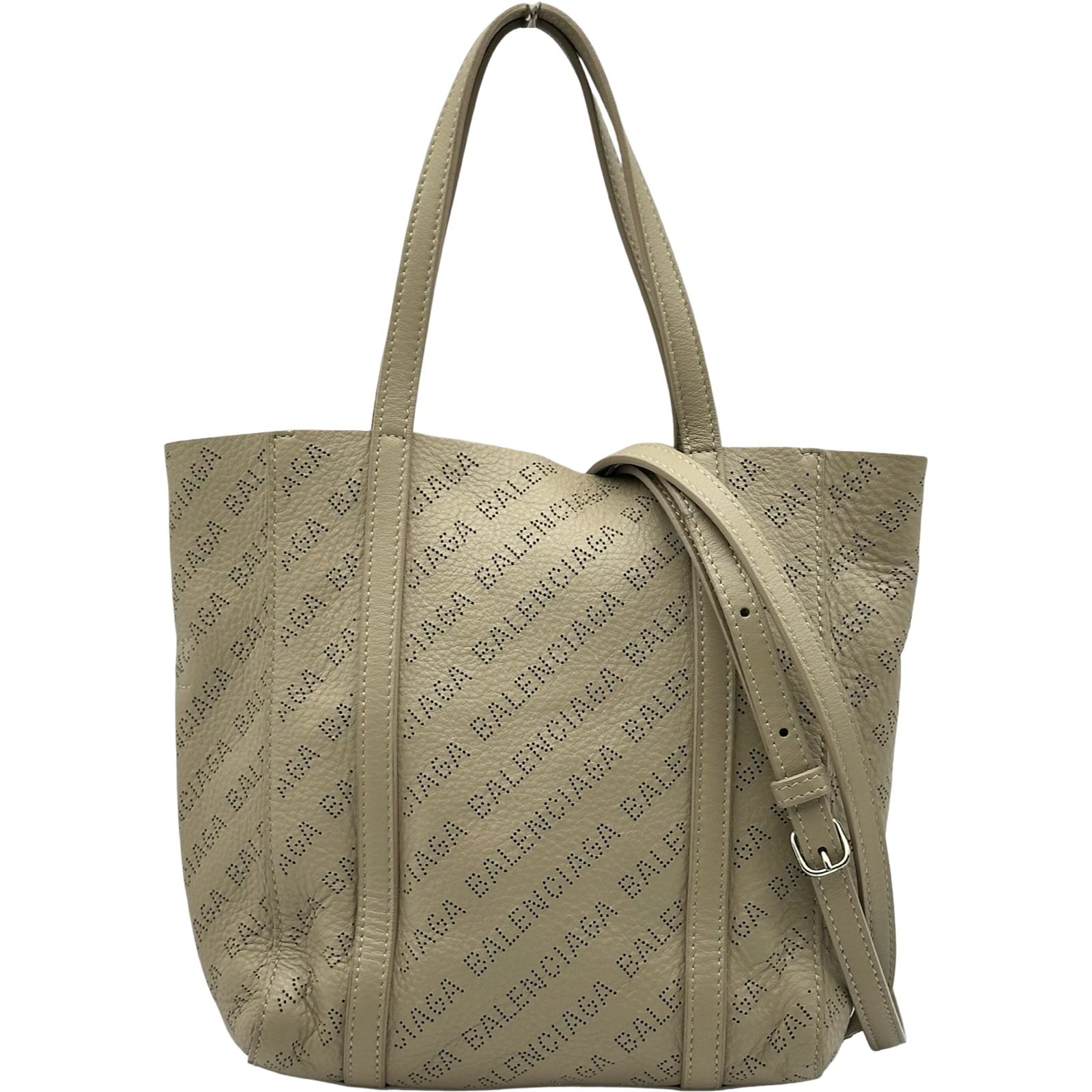 バレンシアガ BALENCIAGA エブリデイトートXXS 551815 ベージュ レザー レディース ショルダーバッグ