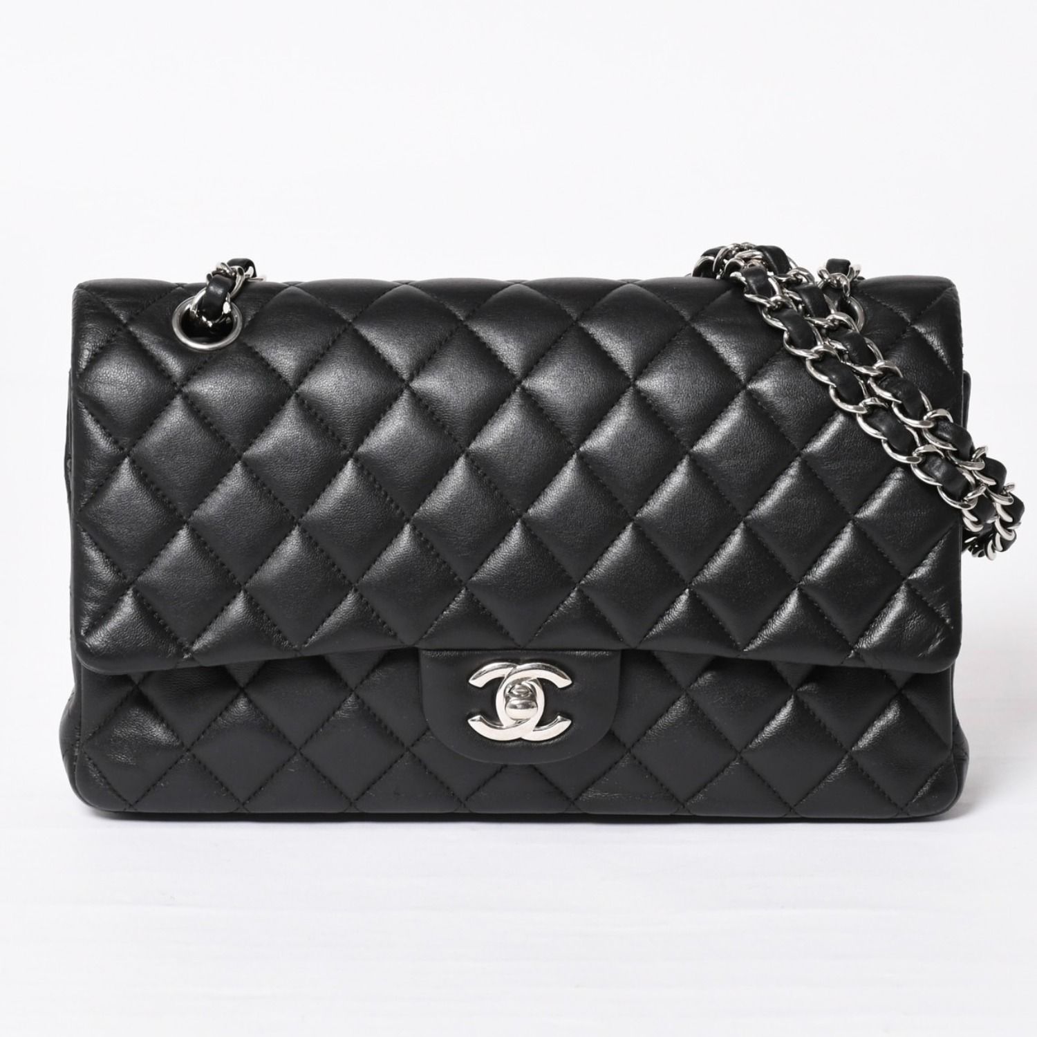 CHANEL シャネル マトラッセ25 Wフラップ Wチェーンショルダーバッグ